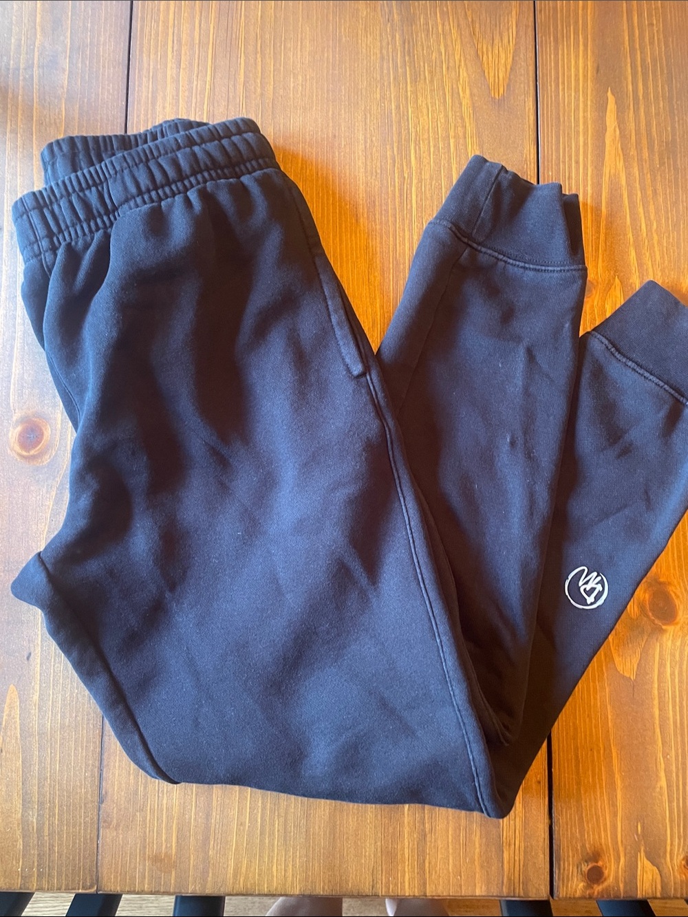 Dirty mids Black Kids Sweatpants with Logo XS baseball